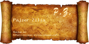 Pajzer Zilia névjegykártya